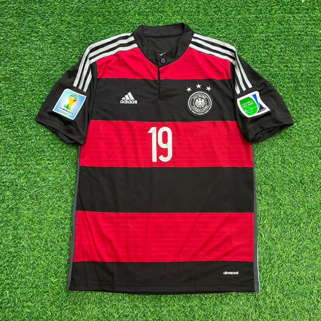 Mario Götze  Germany Deutschland 2014 Brazil World Cup Final Black Red Retro Jersey Trikot Maillot Soccer Shirt