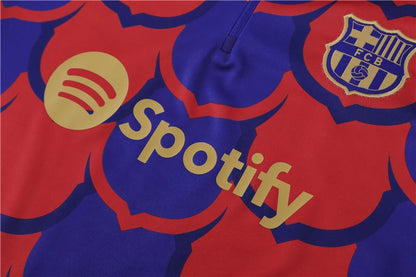 Barcelona Tracksuit  Red Blue Training Top Pack