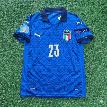 Alessandro Bastoni #23 Italy EURO 2020 Final Retro Soccer Jersey – | Trikot | Maillot Soccer Shirt