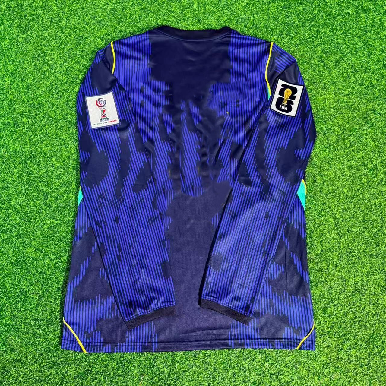 Brazil 2026 World Cup Long Sleeve Blue Away Jersey Trikot