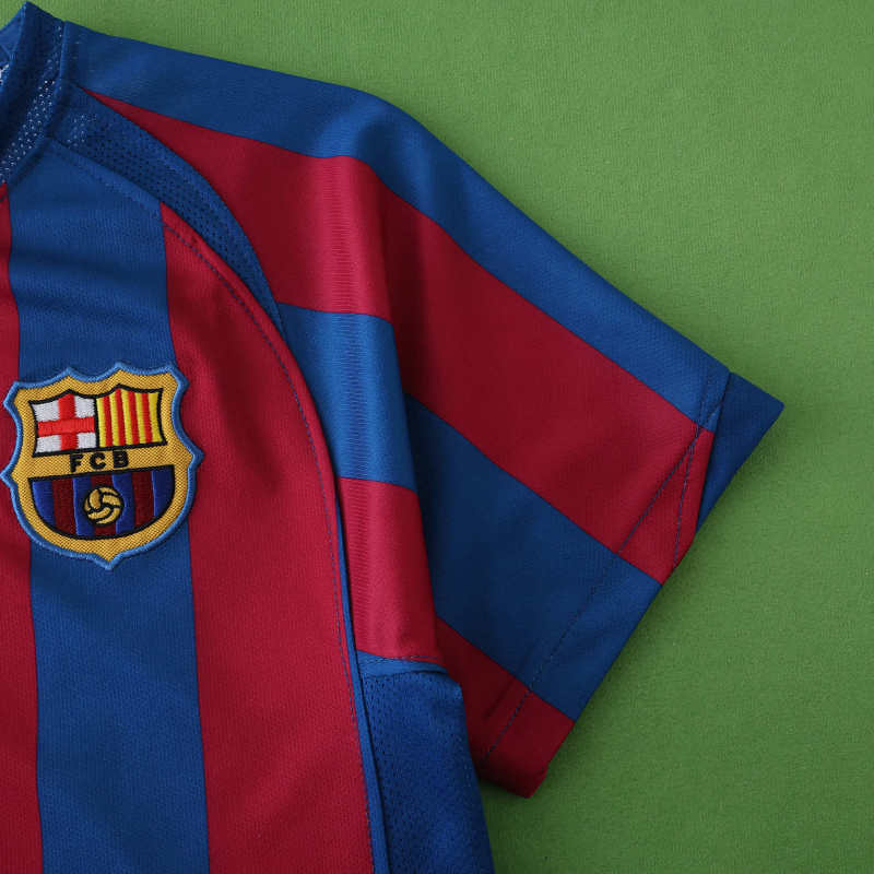 Barcelona 2005 Season Home  kids  Retro Jersey Trikot Soccer Shirt
