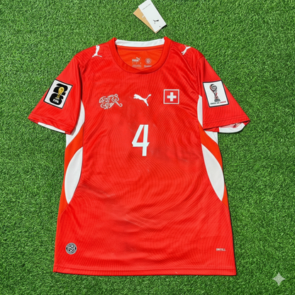 Nico Elvedi 4- Switzerland 2026 World Cup Kit Jersey Trikot Maillot