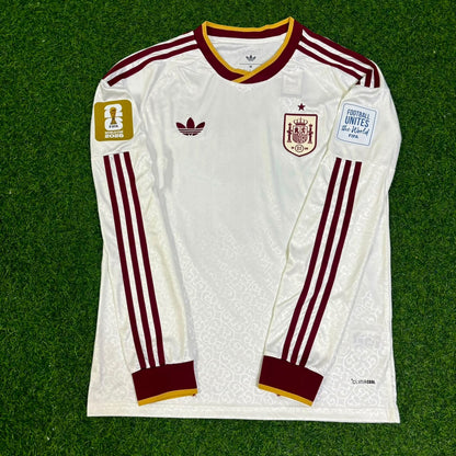 Pedro Porro #12 Spain 2026 World Cup Away Long Sleeve Jersey Trikot Maillot