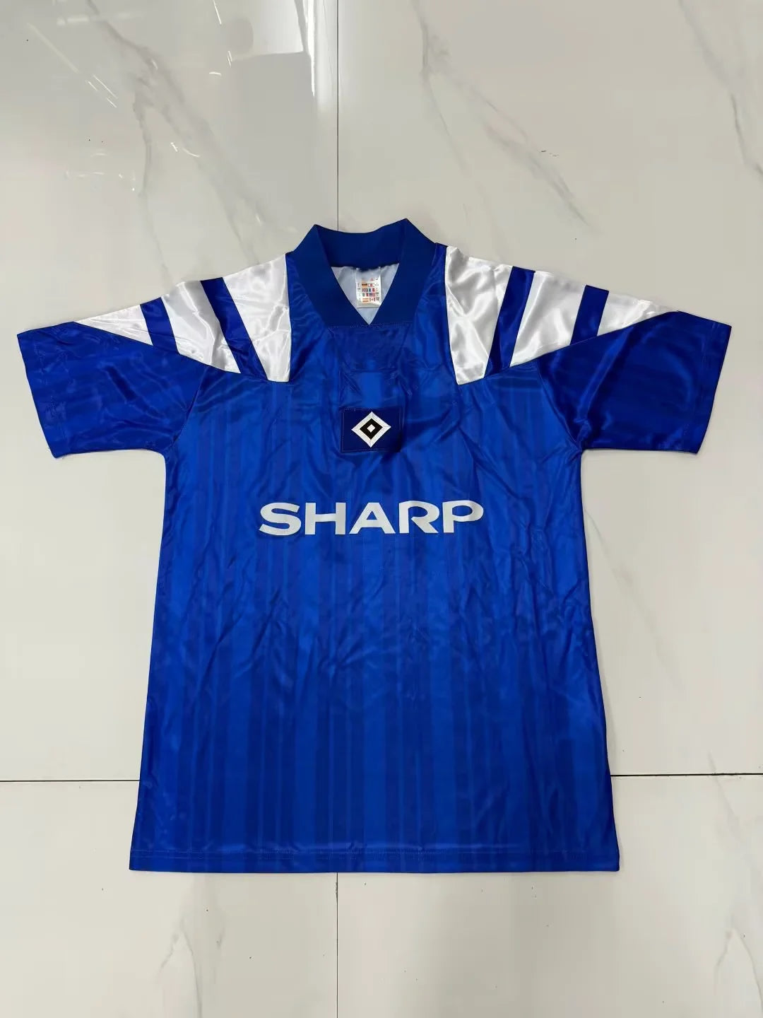 HSV 92-93 Heimtrikot Blau Fußball Trikot Hamburger SV Retro Heimtrikot