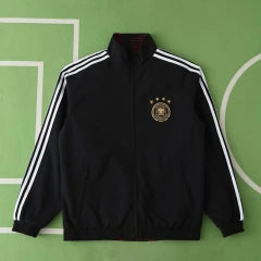 Germany Deutschland Double Sides Windbreaker - Reversible Jacket Black