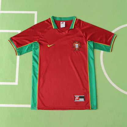 98 Season Portugal Home Football Jersey Maillot Trikot Maglia