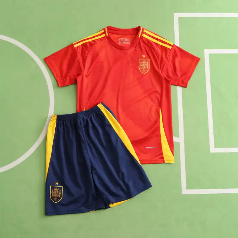 Spain Euro 2024 Kids kit Kindertrikot Cocuk formasi maillot enfant camiseta kindertrui