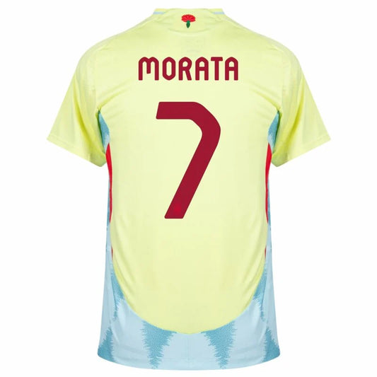 Spain Alvaro Morata EURO 2024 Football Jersey Maillot Trikot Camiseta