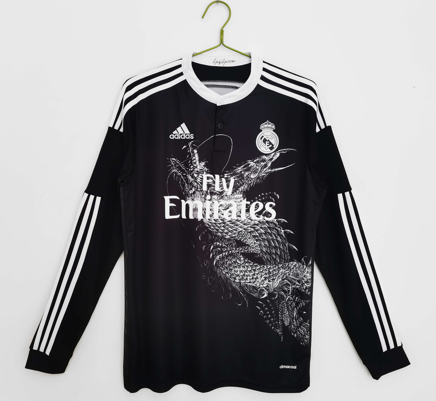 Cristiano Ronaldo Real Madrid 2014 2015 Black Retro Football jersey long sleeve