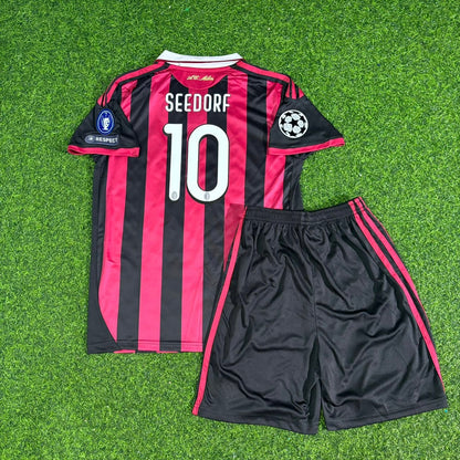 Clarence Seedorf AC Milan 2008-2009 Kids Home Retro Football Jersey