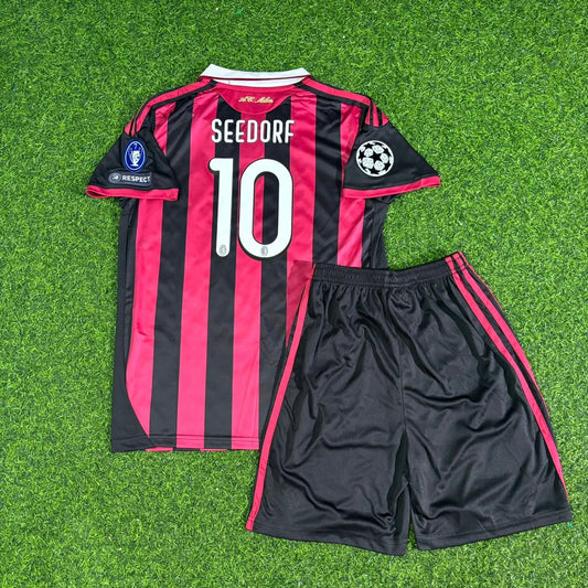 Clarence Seedorf AC Milan 2008-2009 Kids Home Retro Football Jersey