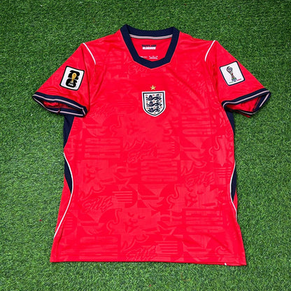 Anthony Gordon #18 England 2026 World Cup Away Red Football Jersey