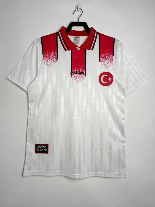 Türkiye Turkey Retro Beyaz Özel Forma Football Jersey Maglia Trikot Maillot
