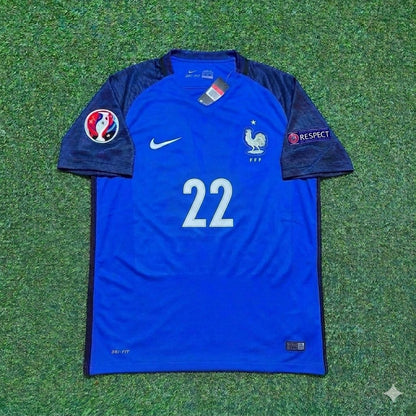 Samuel Umtiti #22 France Euro 2016 Home Retro Football Jersey