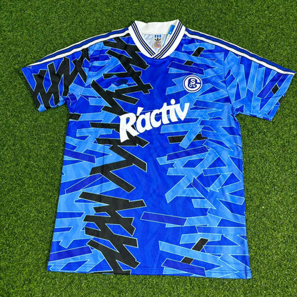 Maillot rétro FC Schalke 04 1992/93 Blaues Heimtrikot Fußball 