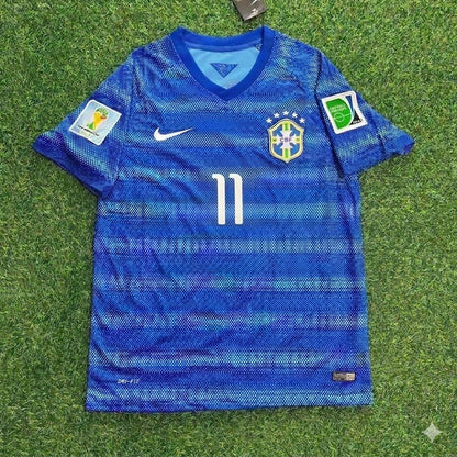 Oscar 11- 2014 World Cup Retro Blue Jersey Trikot