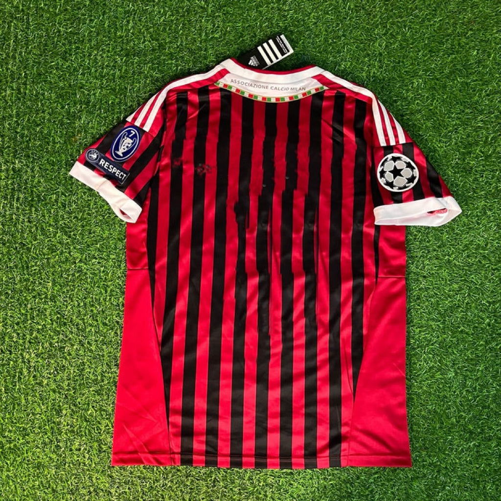 AC Milan Home 2011/12 Retro Kit Jersey Maillot Trikot Soccer Shirt