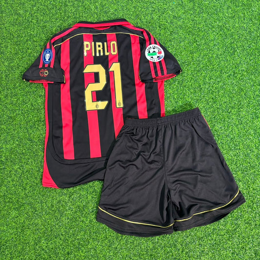 Andrea Pirlo Milan 2006/2007 Retro Kids Football Jersey
