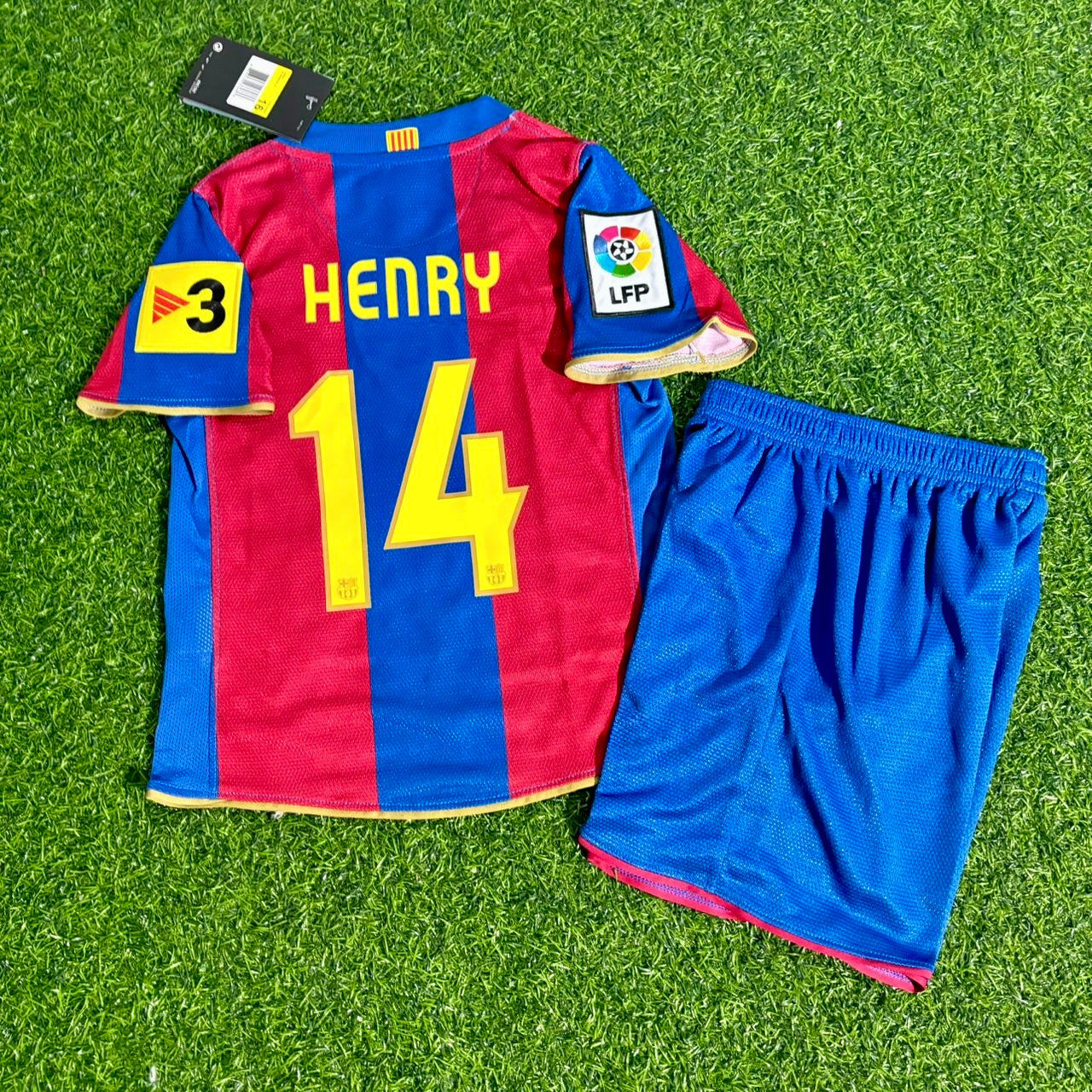 Thierry Henry Barcelona 2007/2008 Retro KIDS Football Jersey