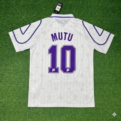 Adrian Mutu Fiorentina White Retro Football Jersey