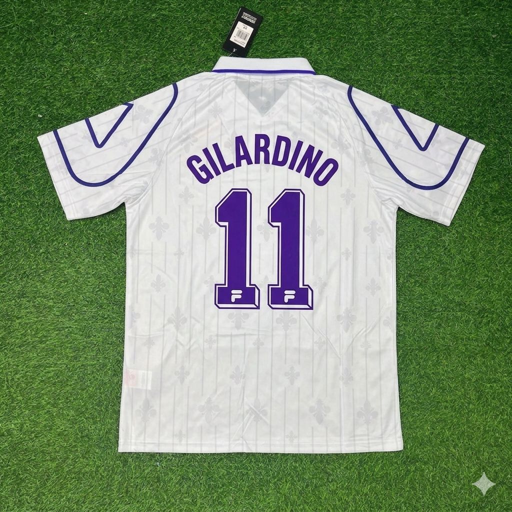 Alberto Gilardino Fiorentina White Retro Football Jersey