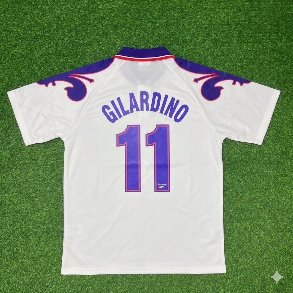 Alberto Gilardino Fiorentina Retro White Football Jersey