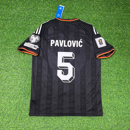 Aleksandar Pavlović 5# Germany 2026 World Cup Black Style Football Jersey Trikot