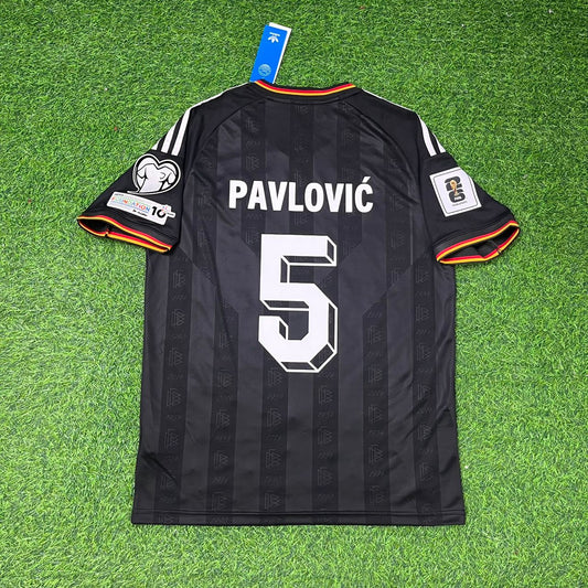 Aleksandar Pavlović 5# Germany 2026 World Cup Black Style Football Jersey Trikot