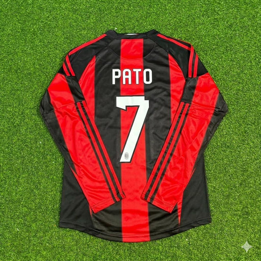 Alexandre Pato AC Milan 2010-2011 Home Long Sleeve Retro Football Jersey