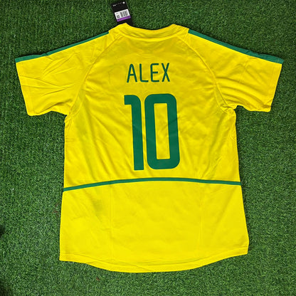 Alex de Souza #10 Fenerbahce Legend Brazil Retro Football Jersey Formasi Trikot Soccer Shirt