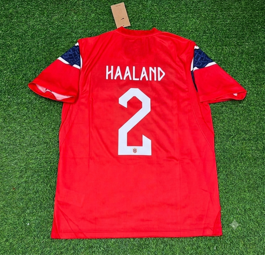 Alf-Inge Haaland #2 Norway Home Retro Football Jersey