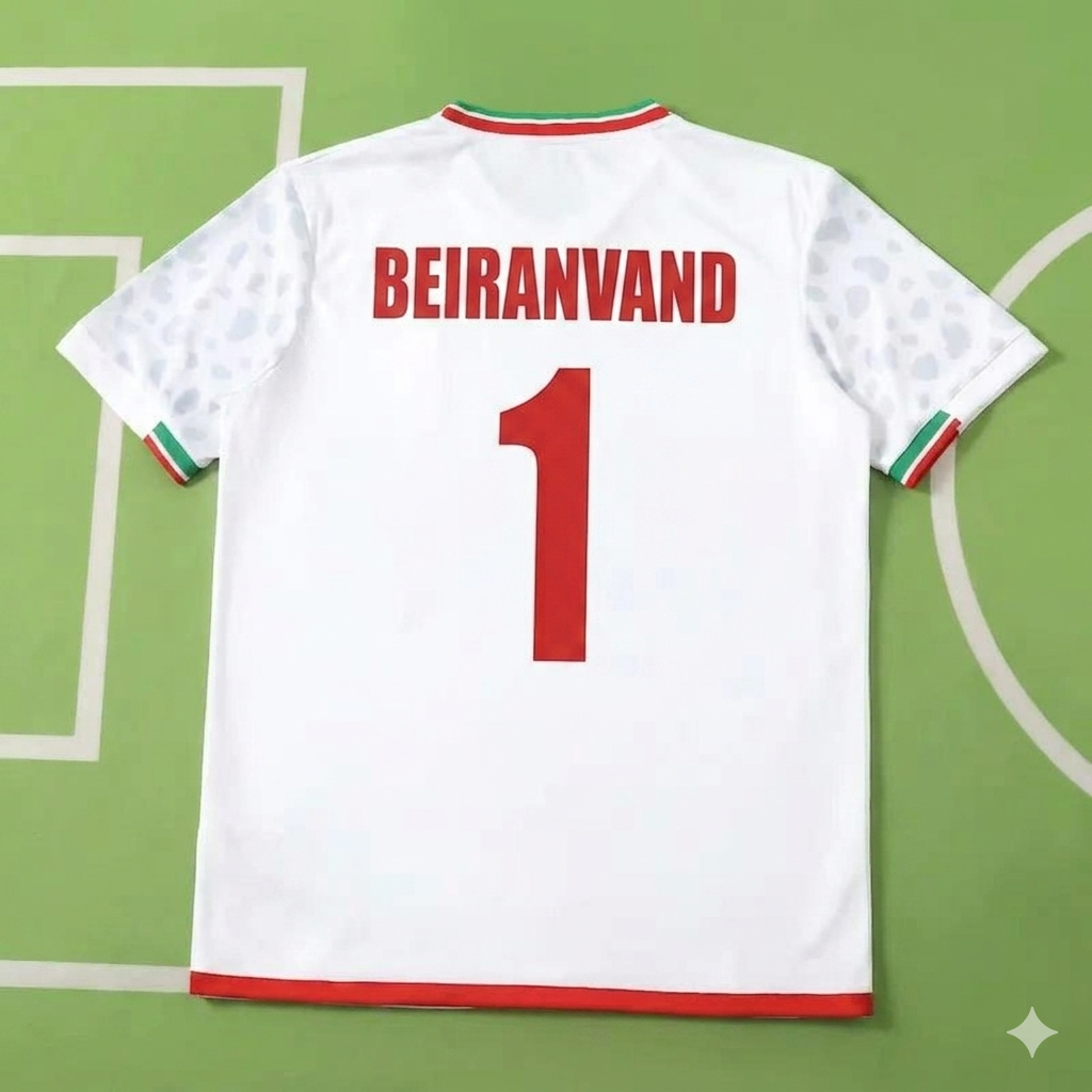 Alireza Beiranvand Iran Goalkeeper World Cup 2026 Home Football Jersey Shirt Trikot Maillot