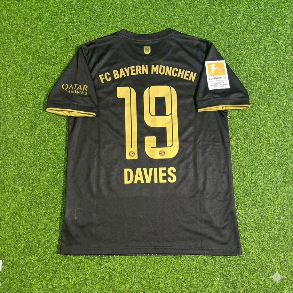 Alphonso Davies Bayern Munich 2021-2022 Away Football Jersey