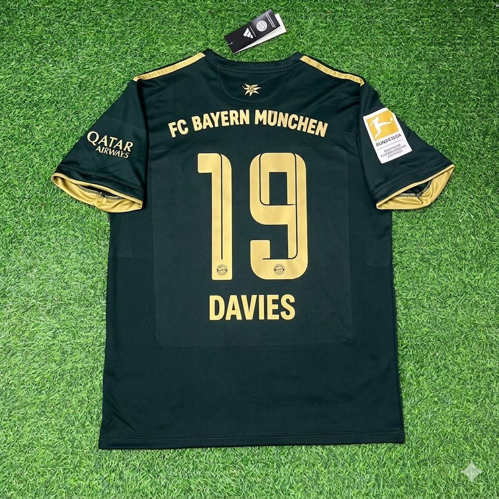 Alphonso Davies Bayern Munich 2021-2022 Oktoberfest Green Special Edition Football Jersey