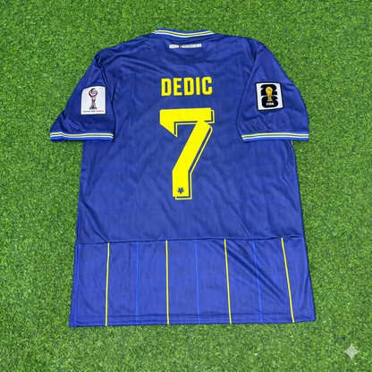 Amar Dedic Bosnia and Herzegovina 2026 World Cup Blue Football Jersey
