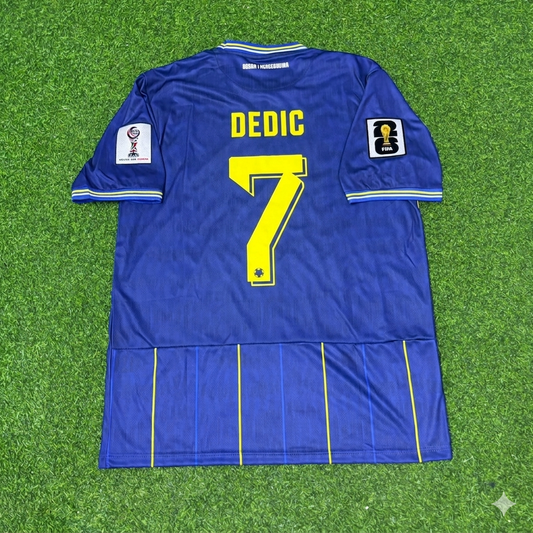 Amar Dedic Bosnia and Herzegovina 2026 World Cup Blue Football Jersey