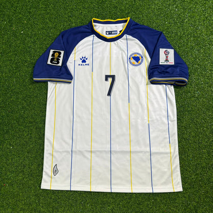 Amar Dedic Bosnia and Herzegovina 2026 World Cup White Football Jersey
