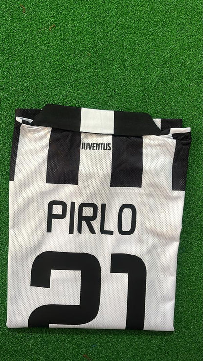 Andrea Pirlo Juventus 2014 2015 Retro Long Sleeve Jersey Trikot Maillot Maglia Soccer Shirt