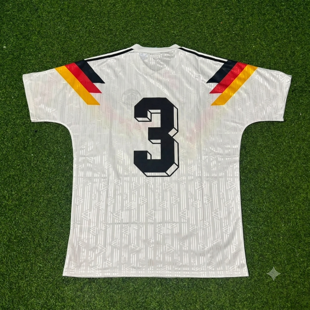 Andreas Brehme Germany 1990 World Cup Retro Football Jersey Trikot Maillot