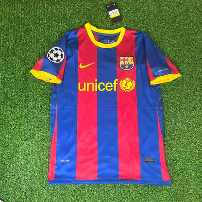 Andrés Iniesta 8 - FC Barcelona 2010 Home Blue Red Kit Jersey Trikot Maillot