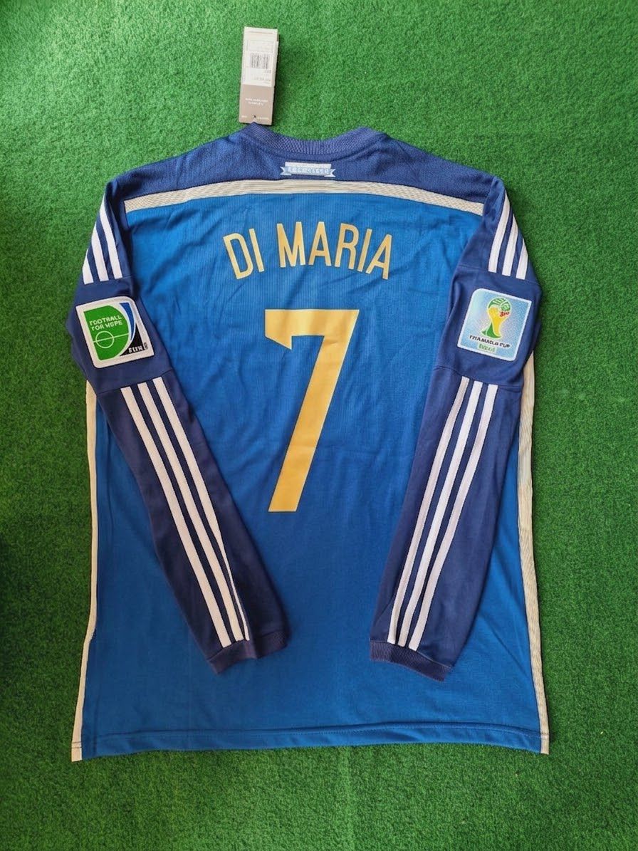 Angel Di Maria Argentina 2014 World Cup Retro Football Jersey