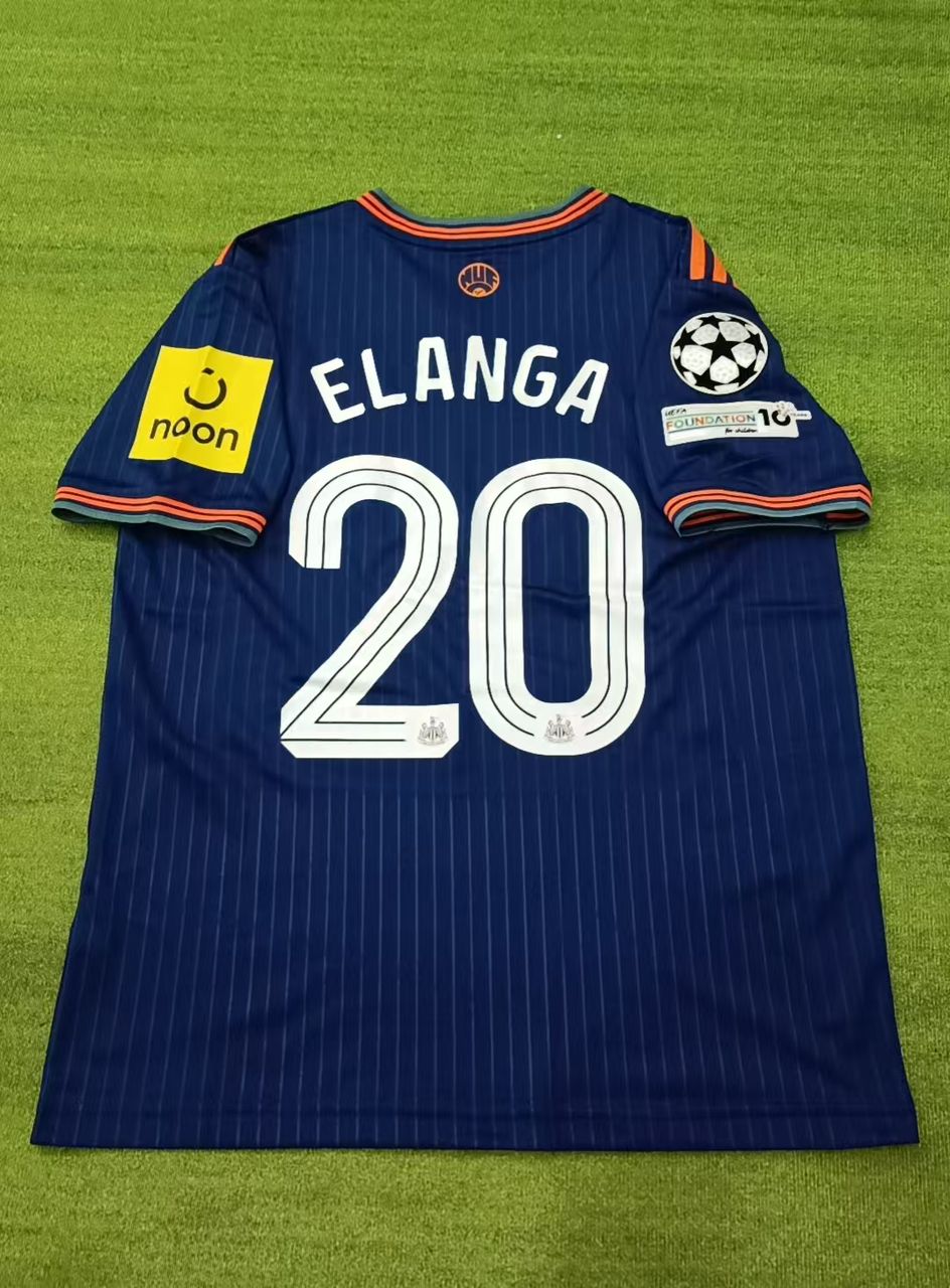 Anthony Elanga Newcastle United Away New Season 2026 Jersey Trikot Maillot Soccer Shirt