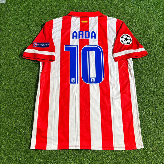 Arda Turan 10 Atlético Madrid 2013/2014 Home Retro Football Jersey