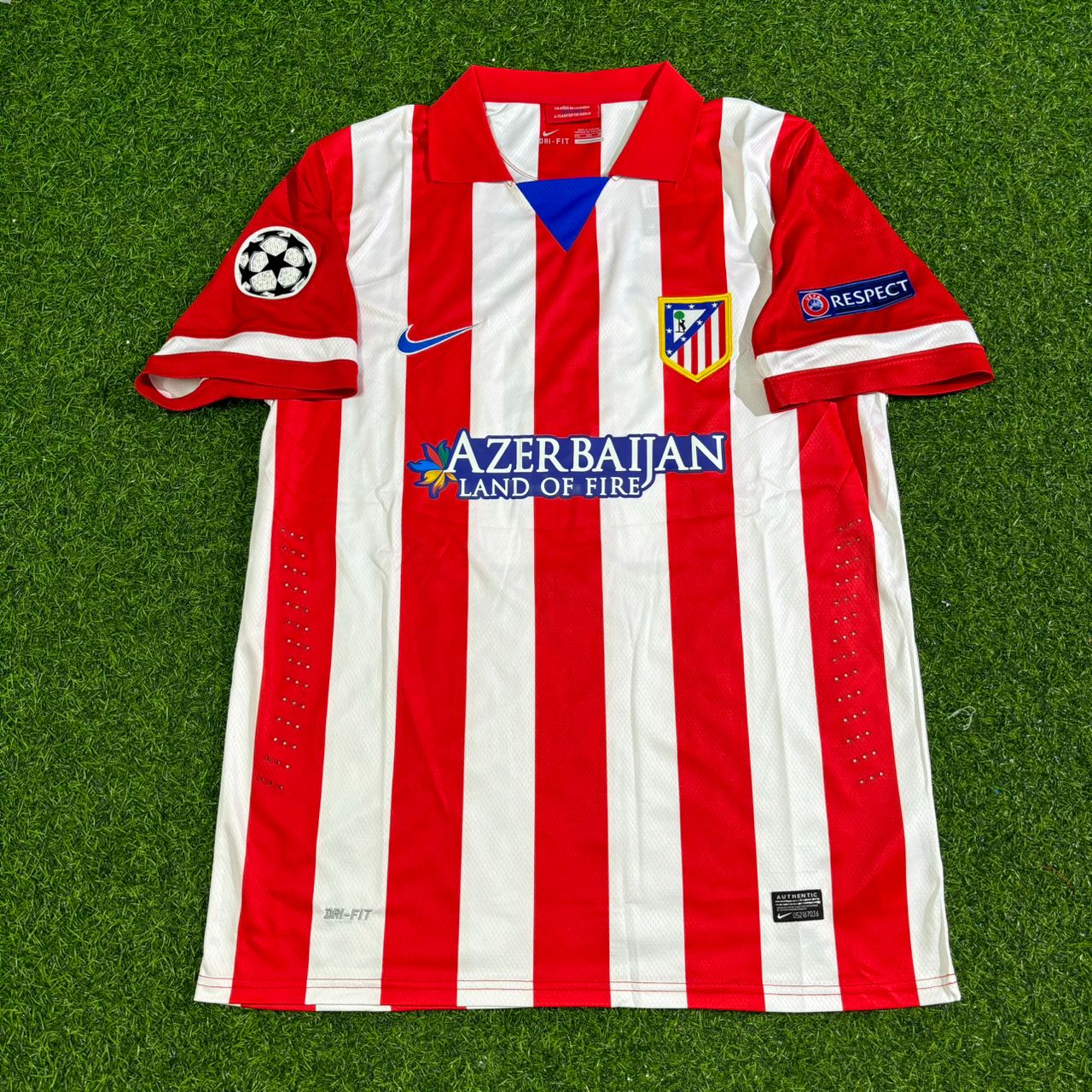 Arda Turan 10 Atlético Madrid 2013/2014 Home Retro Football Jersey