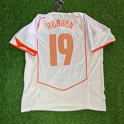 Arjen Robben the Netherlands 2006 Germany World Cup White Jersey Trikot Maglia