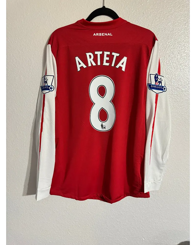 Mikel Arteta Arsenal 2010-2011 Retro Kit Jersey Trikot Maglia