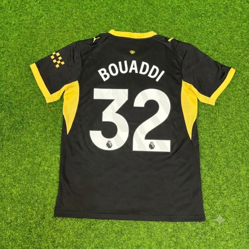 Ayyoub Bouaddi Manchester City Away Black New Season 2027 Jersey Trikot Maillot Soccer Shirt