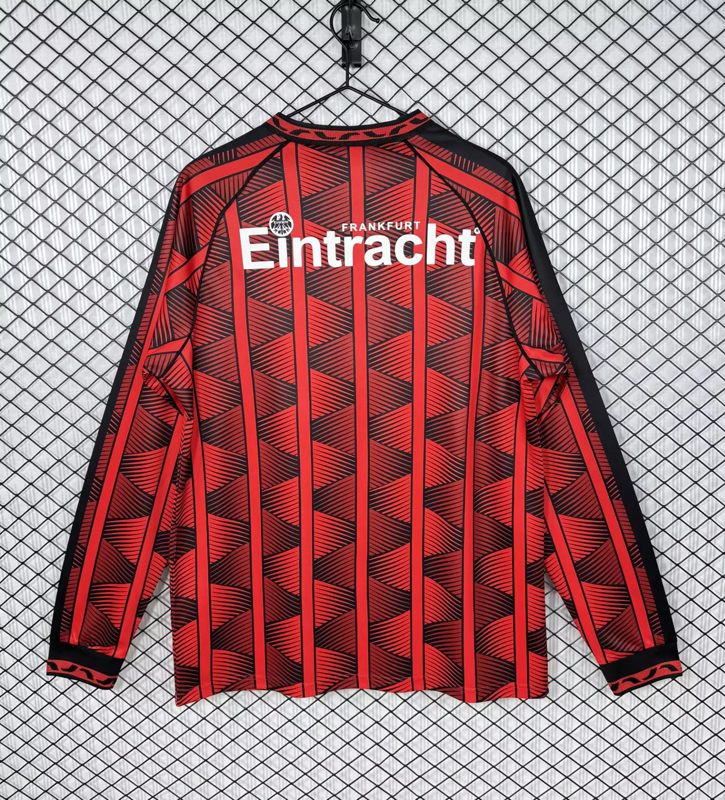 Eintracht Frankfurt 1995/96 Saison Langarm Heim Retro Trikot