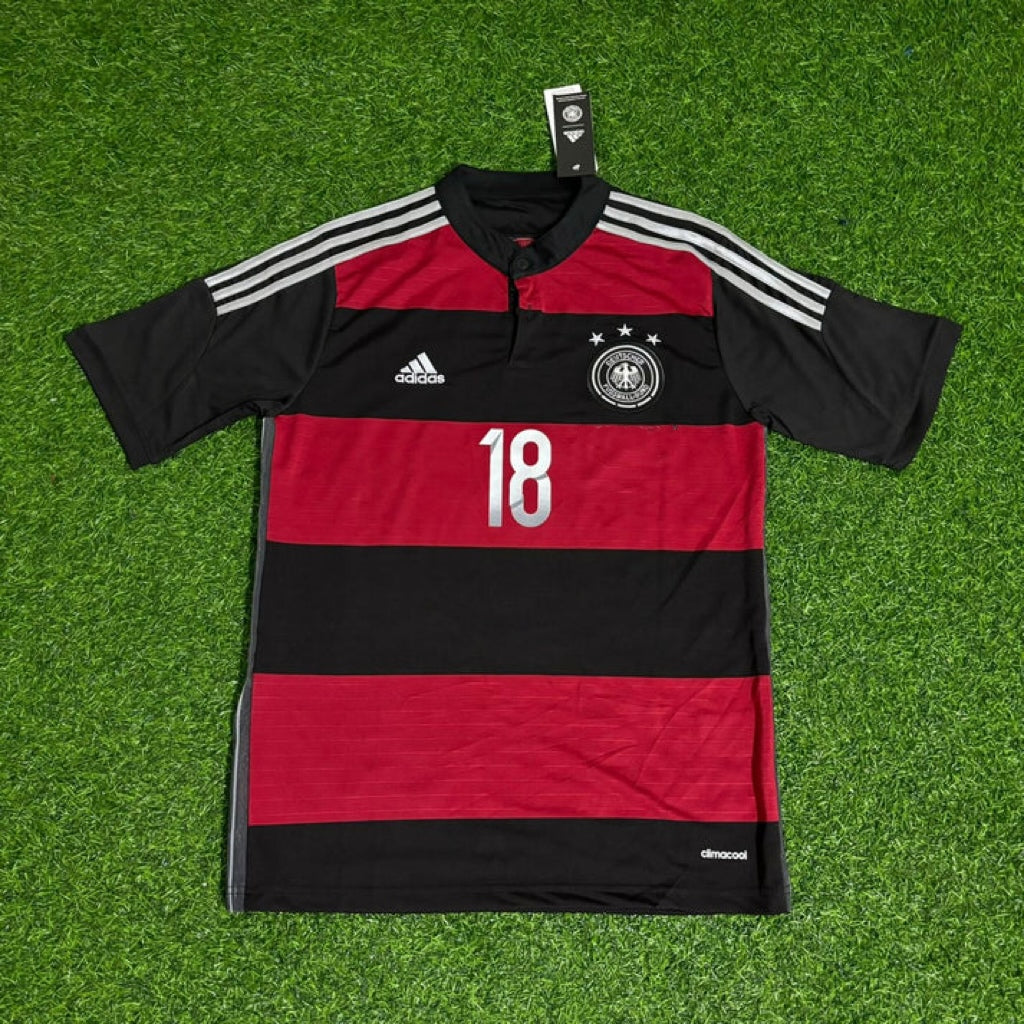 Toni Kroos Germany Deutschland 2014 World Cup Brazil Black Red Retro Jersey Trikot Soccer Shirt
