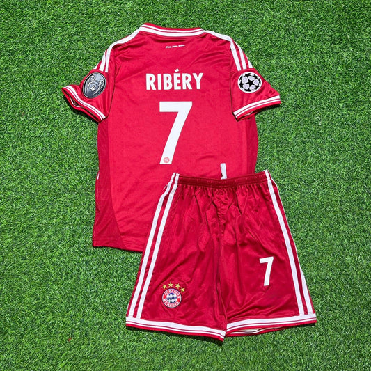 Franck Ribéry #7 Bayern Munich 2013 Champions League Final Kids Retro Kit